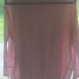 Lululemon Back in Action Cotton Pink Long Sleeve